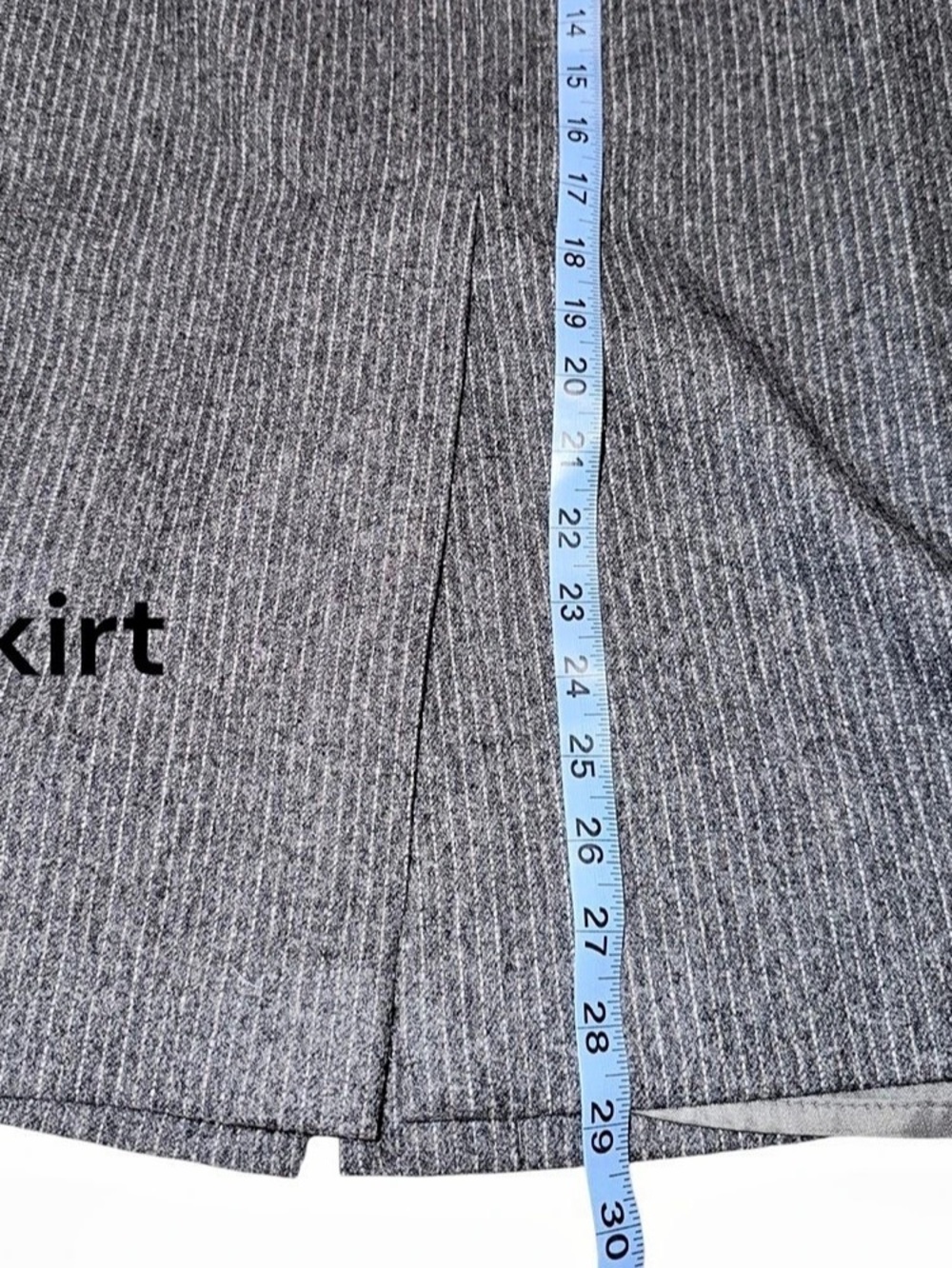 Vintage 70s/80s SIR for Her 100% Wool Pinstripe Skirt Suit Set Blazer + Midi Ski - Picture 3 of 9